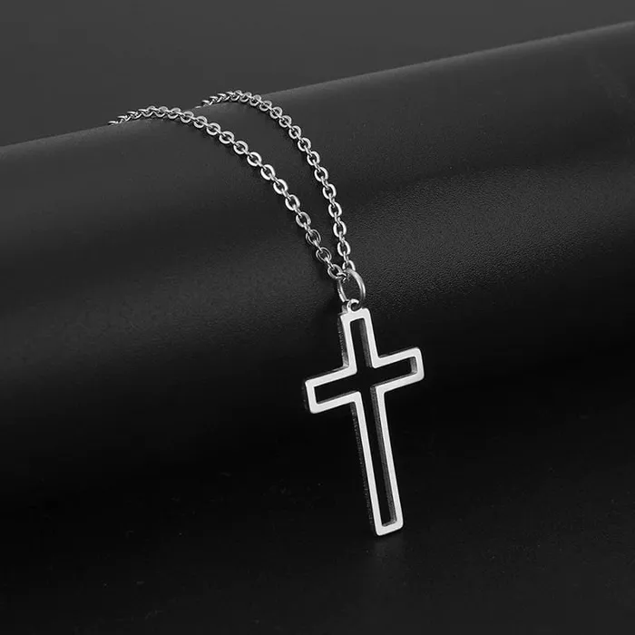 Womens Christian Necklace br Hollowed Lords Guidance Necklaces