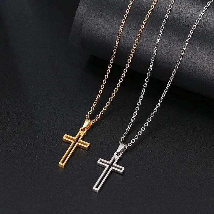 Womens Christian Necklace br Hollowed Lords Guidance Necklaces