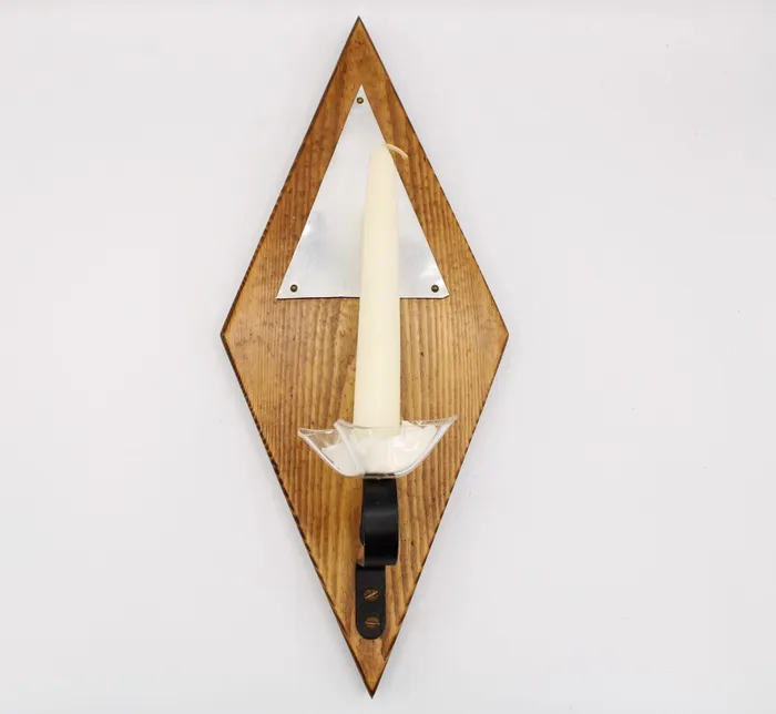 Wooden Candle Sconce Jubilee Thrift Earrings