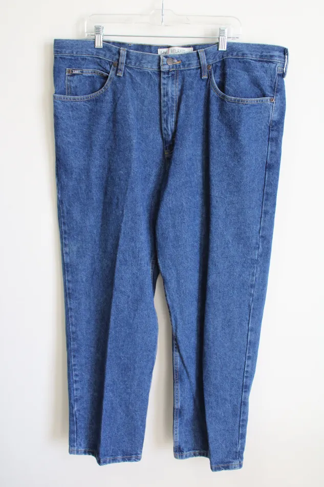 Wrangler Rings Lee Relaxed Blue Jeans 42X30