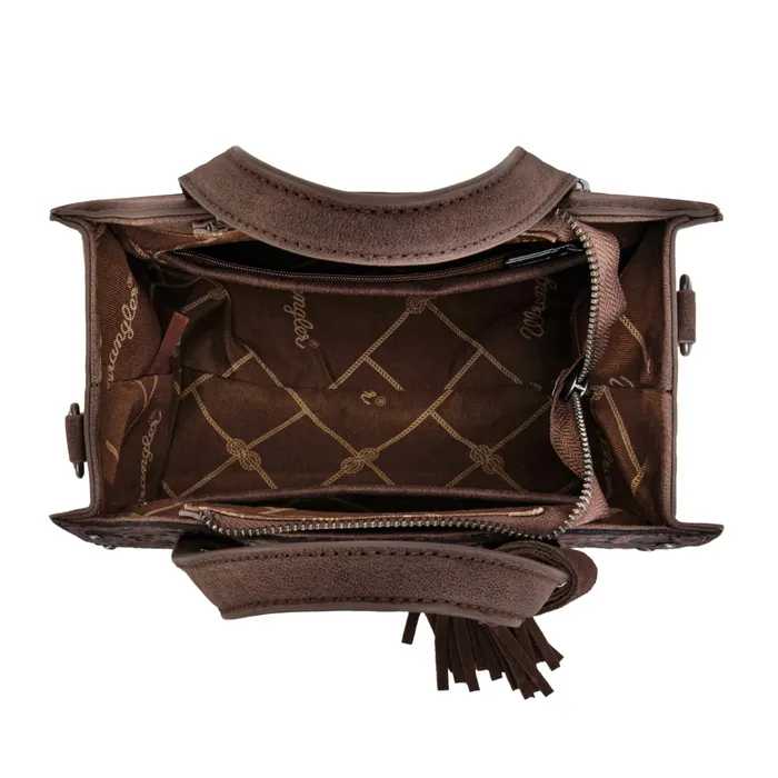 Wrangler Western Tooled Tote Crossbody Coffee MONTANA WEST Earrings