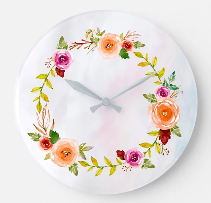 ZAZZLE Earrings Pastel Dreams Large Clock