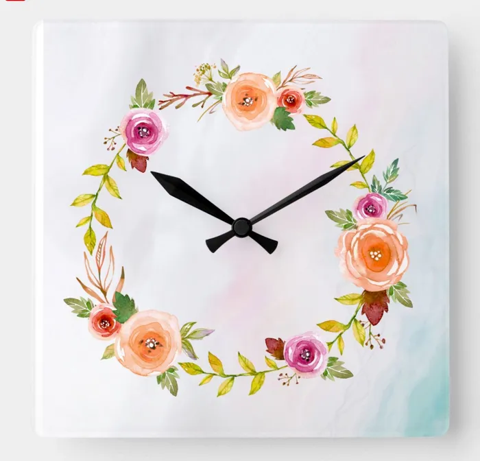 ZAZZLE Earrings Pastel Dreams Large Clock