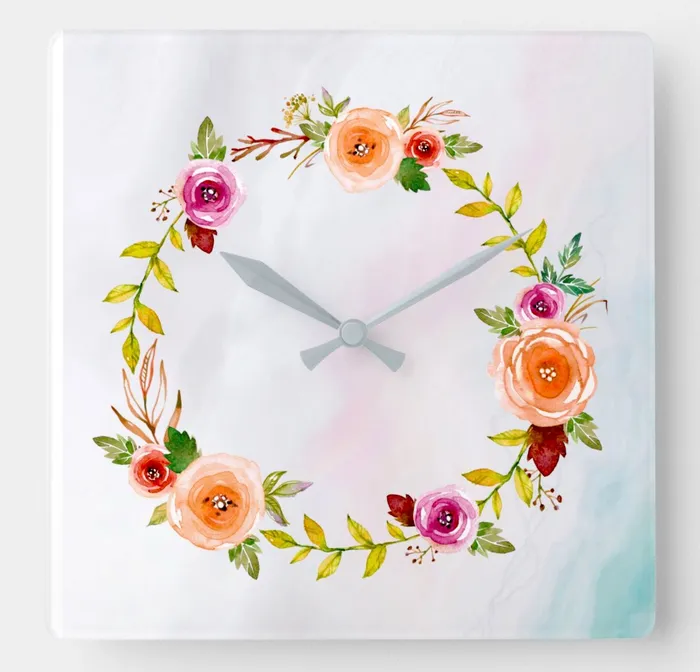 ZAZZLE Earrings Pastel Dreams Large Clock