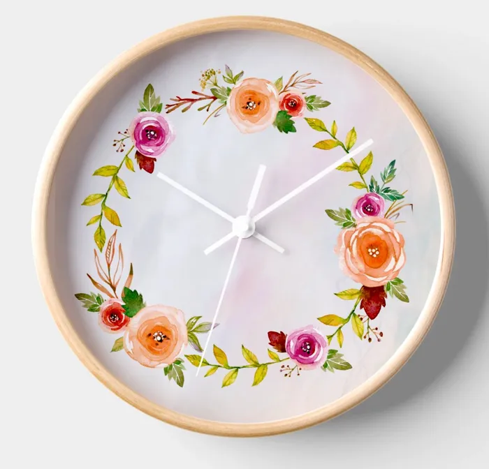 ZAZZLE Earrings Pastel Dreams Large Clock