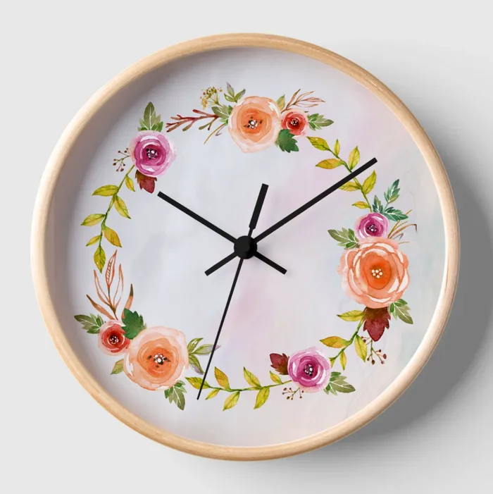 ZAZZLE Earrings Pastel Dreams Large Clock