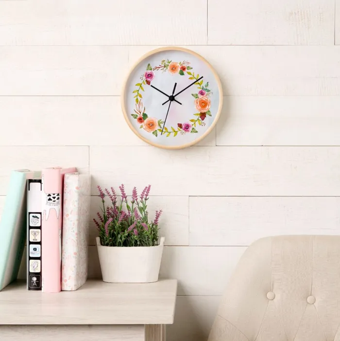 ZAZZLE Earrings Pastel Dreams Large Clock