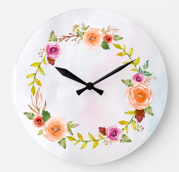 ZAZZLE Earrings Pastel Dreams Large Clock
