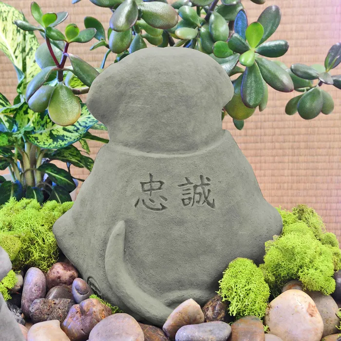 Zen Dog Garden Sculpture DC Earrings