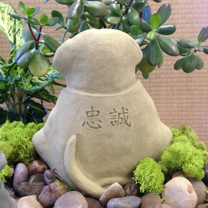 Zen Dog Garden Sculpture DC Earrings